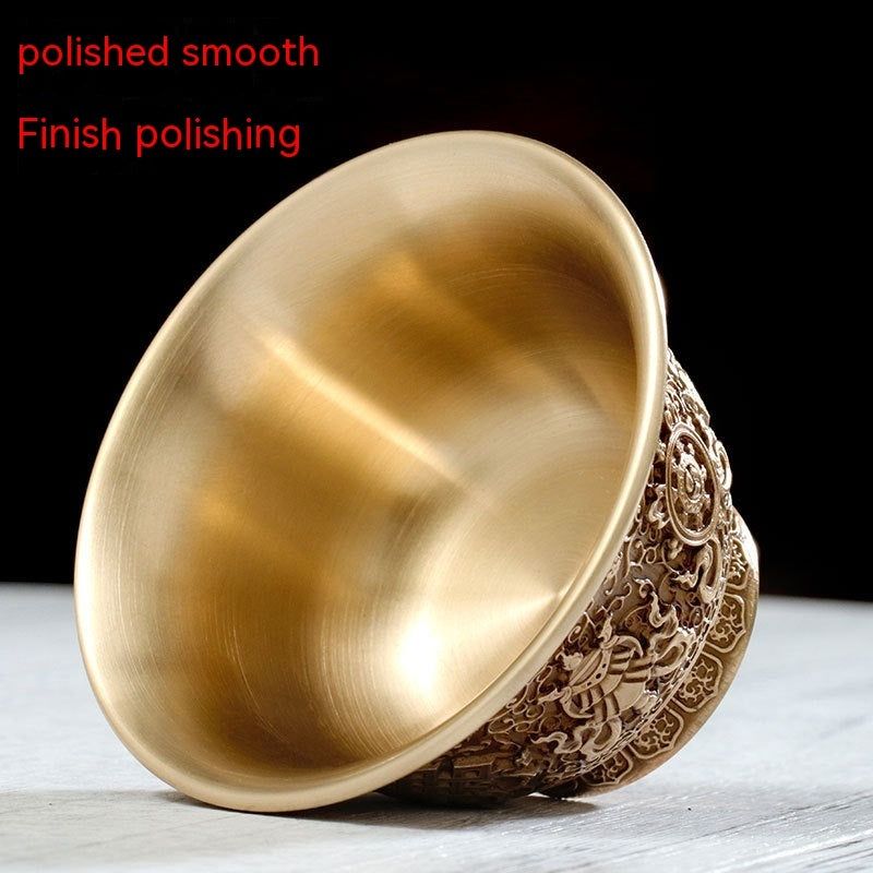 image-Tibet Pure Copper Carved Water Cup