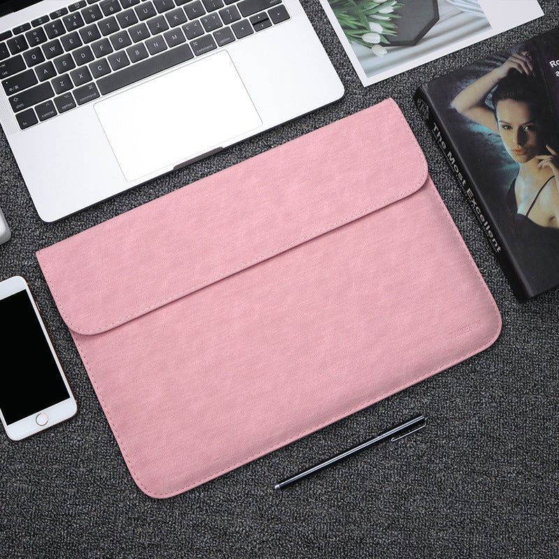 image-Texen Laptop Liner Bag 15.6" - Purple Microfleece