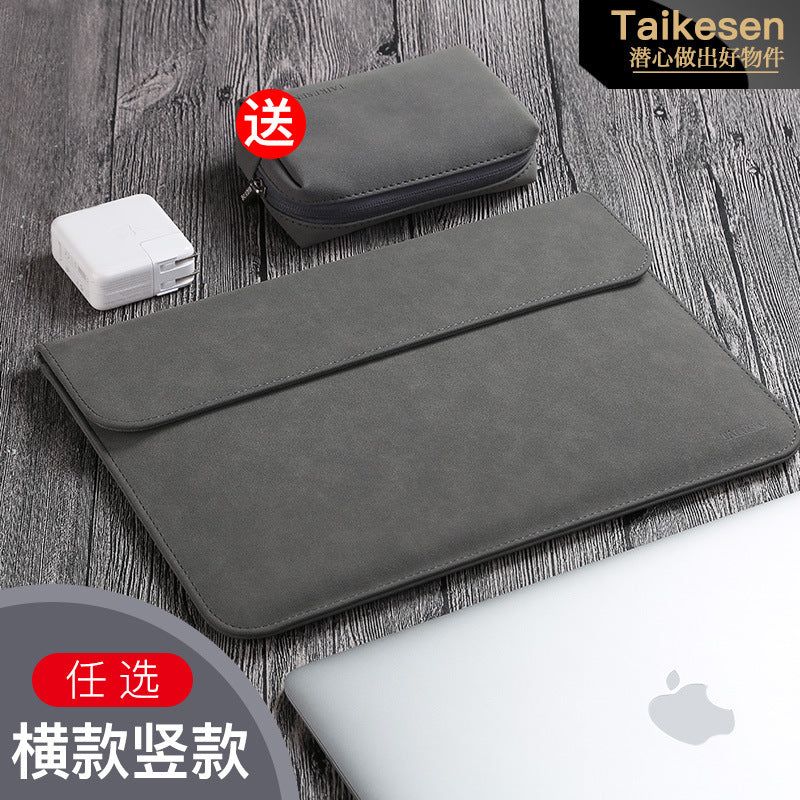 image-Texen Laptop Liner Bag 15.6" - Purple Microfleece
