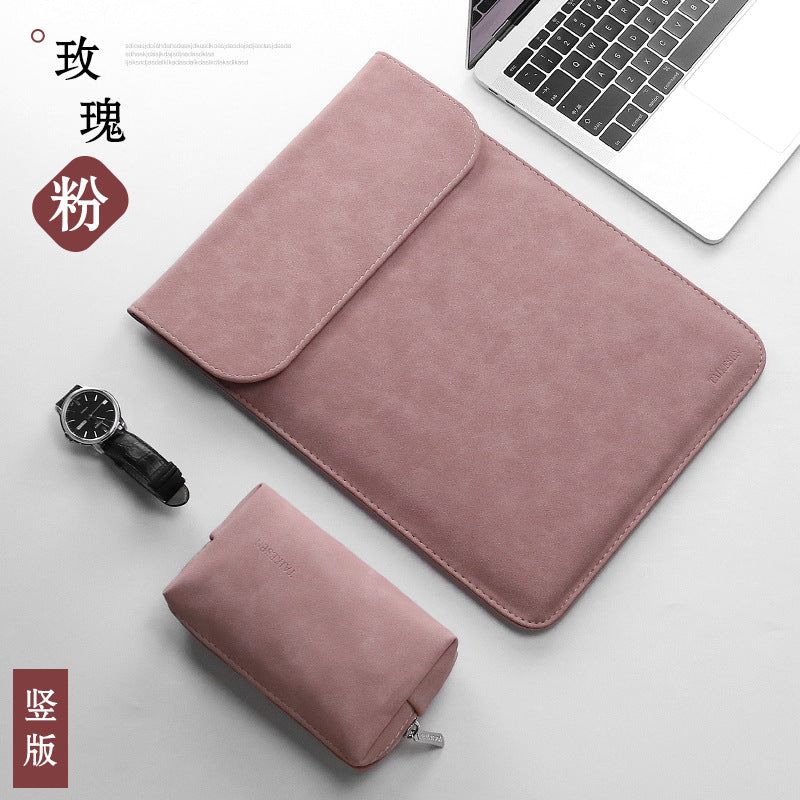 image-Texen Laptop Liner Bag 15.6" - Purple Microfleece