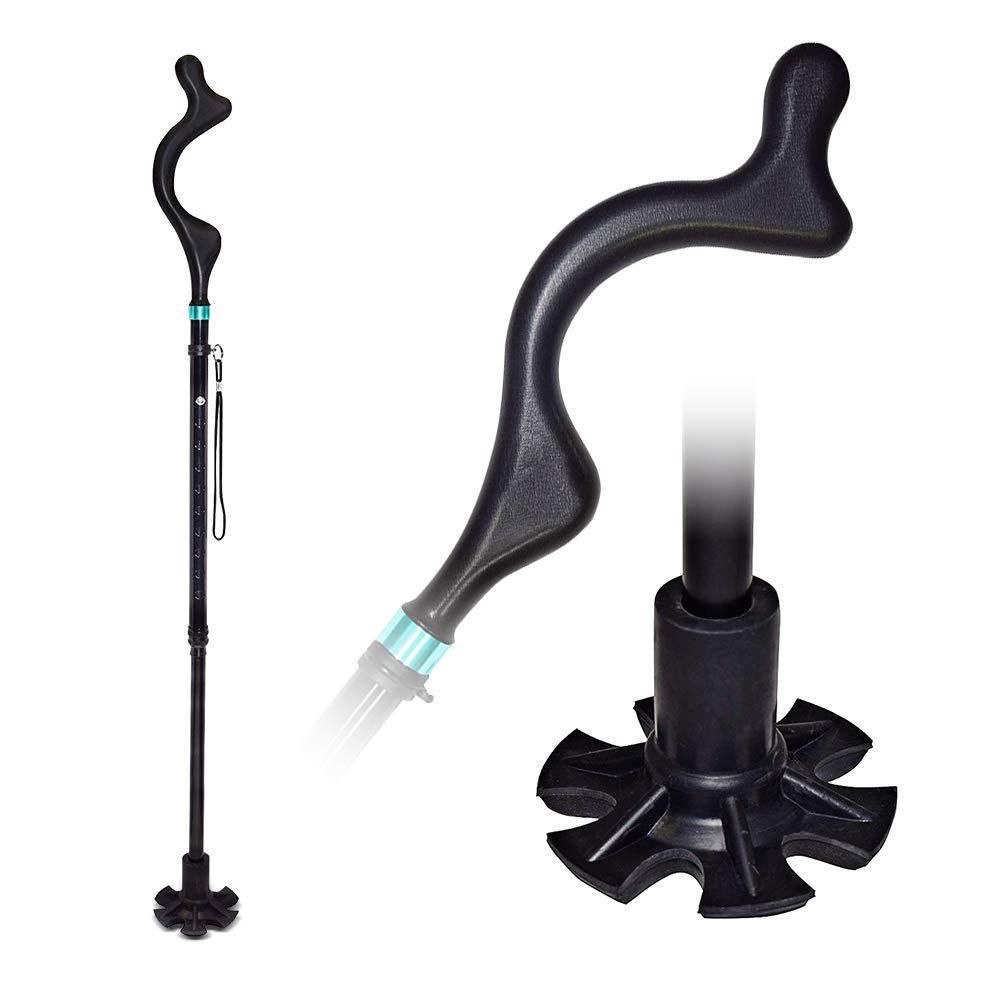 image-Revolutionary Collapsible Posture Walking Cane, Aluminum Alloy, 42cm