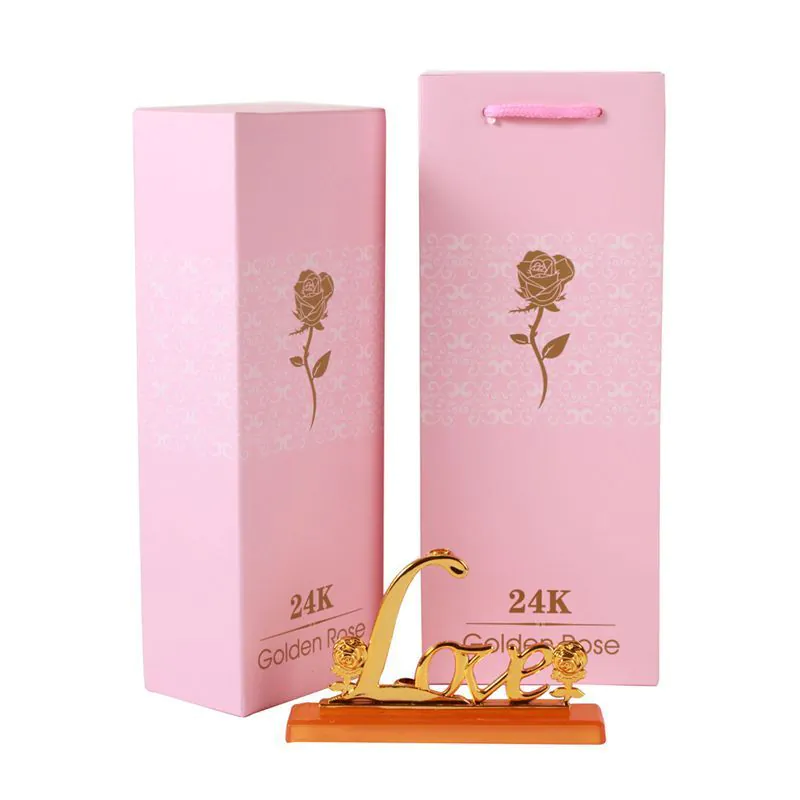 image-24K Gold Leaf Rose - Gift Bouquet