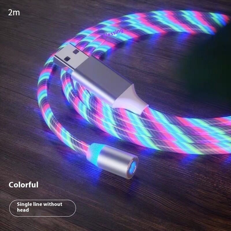 image-Magnetic Fast Charging Cable - Micro USB, Type-C LED Magnet Design 1m/2m