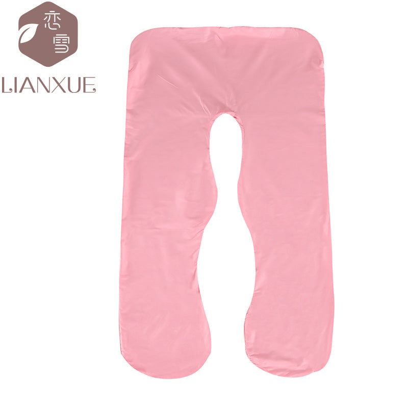 image-U-shaped Pregnancy Pillow Velvet Pillowcase 