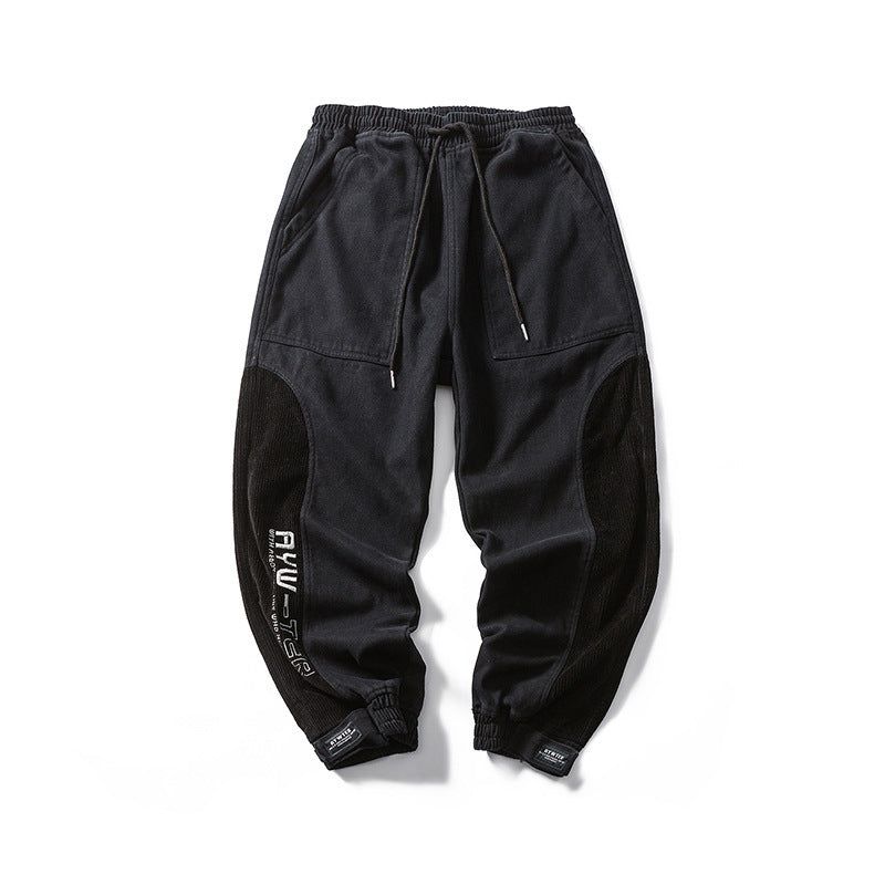 image-Guye Men's Cargo Pants Cotton Light Grey 2XL