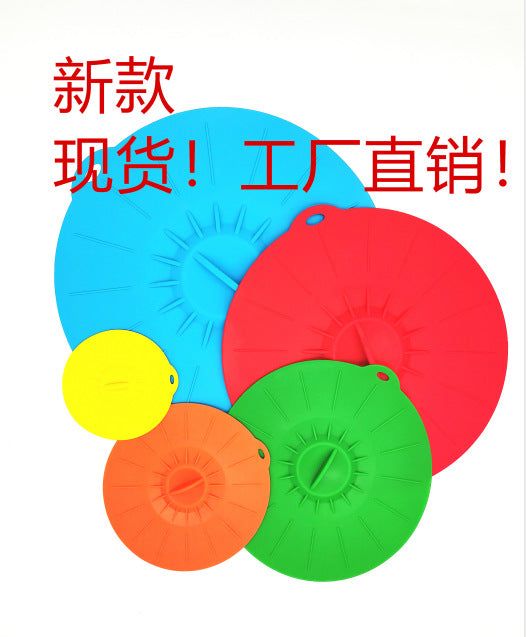 image-Silicone Fresh-Keeping Lids Set of 5