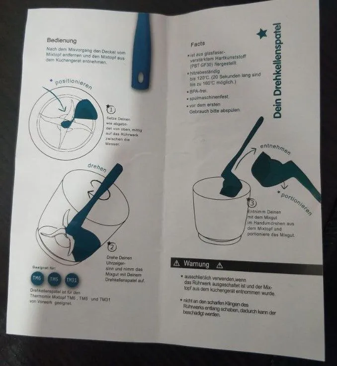 image-Calotti Rotary Scrapers Blender Food Processing Tools - Blue