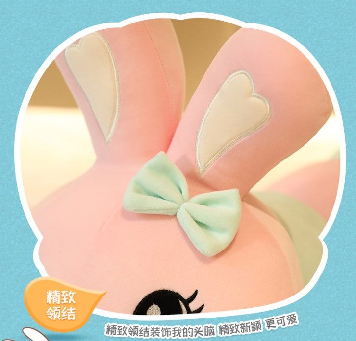 image-Angel Lying Rabbit Plush Toy Large Pillow Doll 