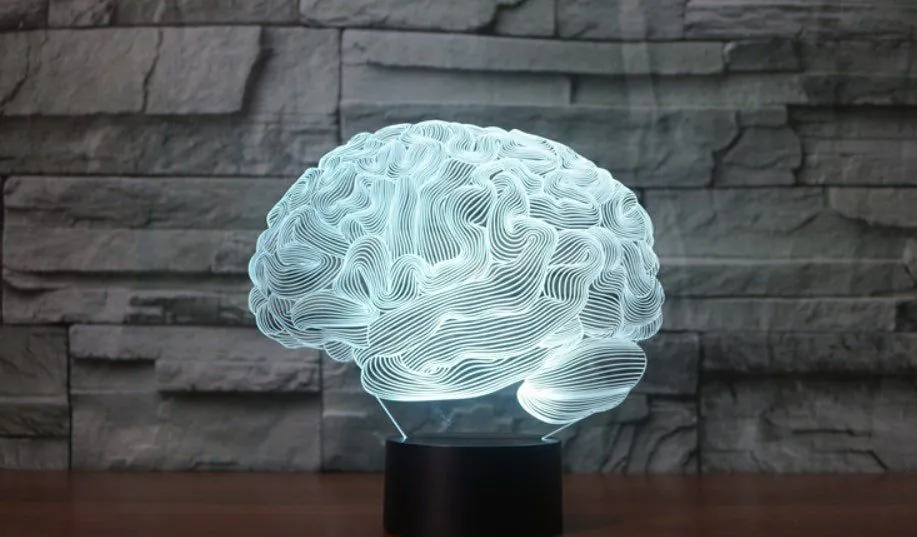 image-3D LED Lamp - RGB Remote Control Acrylic Night Light