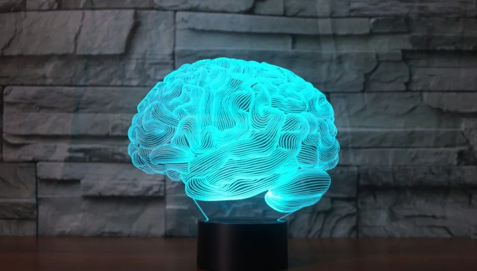 image-3D LED Lamp - RGB Remote Control Acrylic Night Light