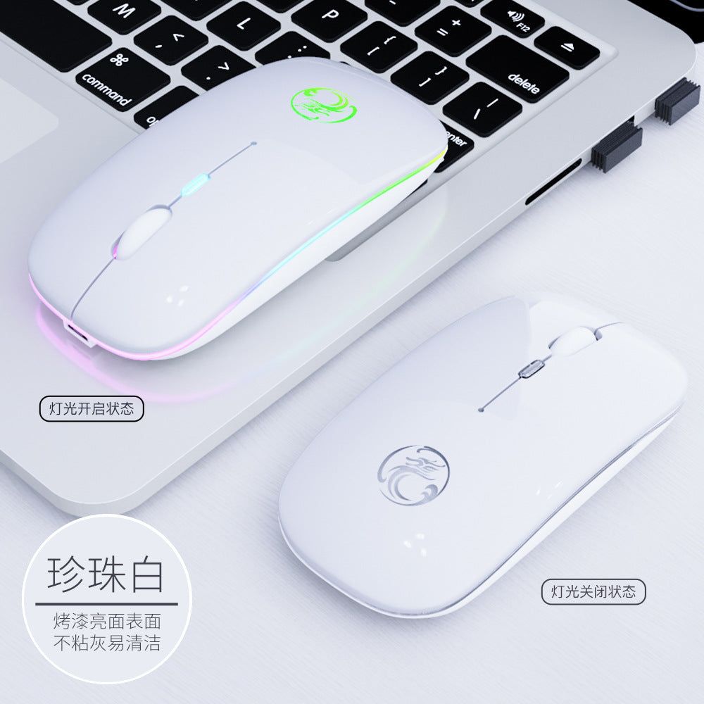 image-IMICE E-1300 Dual Mode Wireless Silent Mouse Pink 