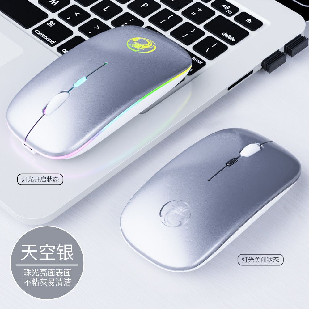 image-IMICE E-1300 Dual Mode Wireless Silent Mouse Pink 