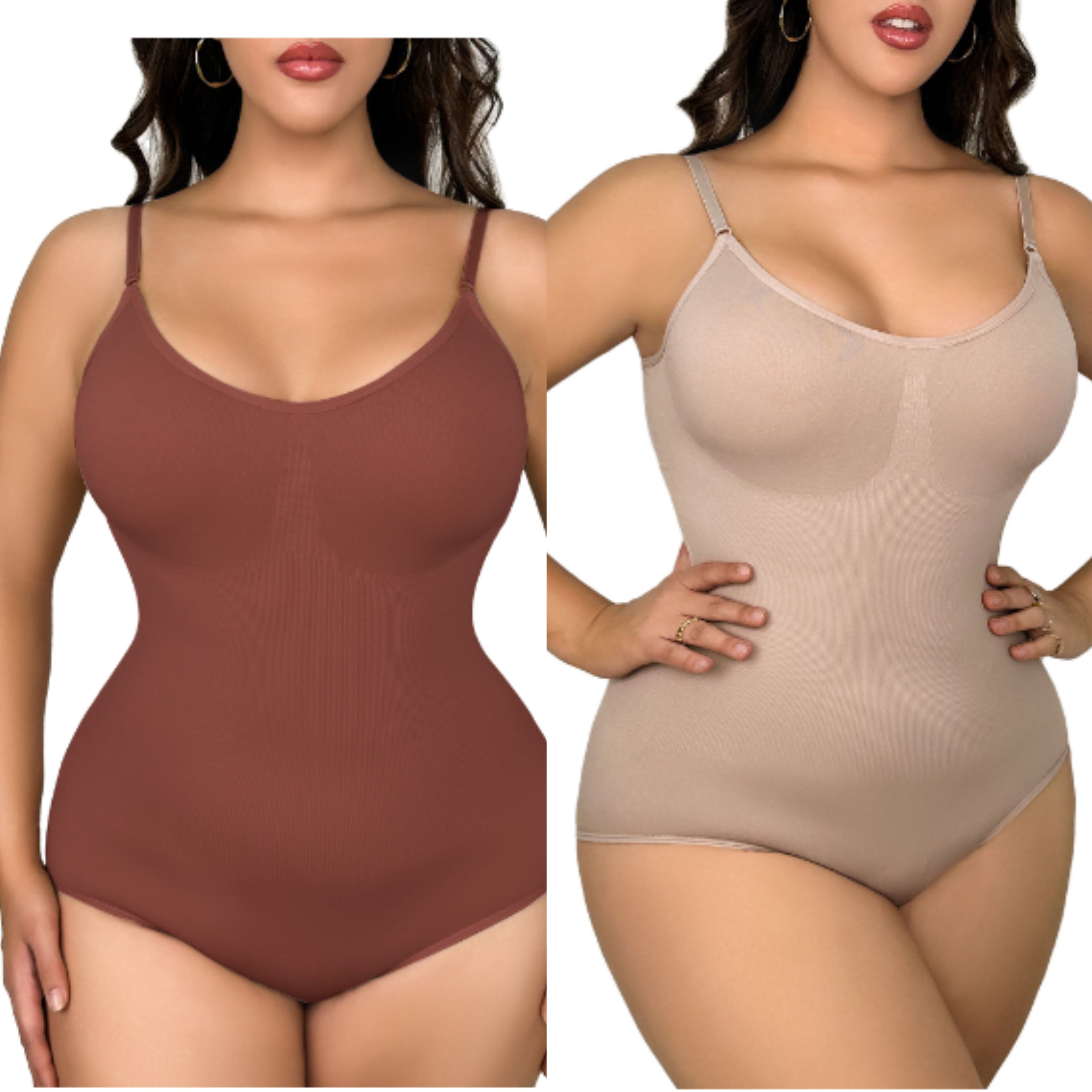 image-Seamless Body Shaper Bodysuit XXXL Abdomen