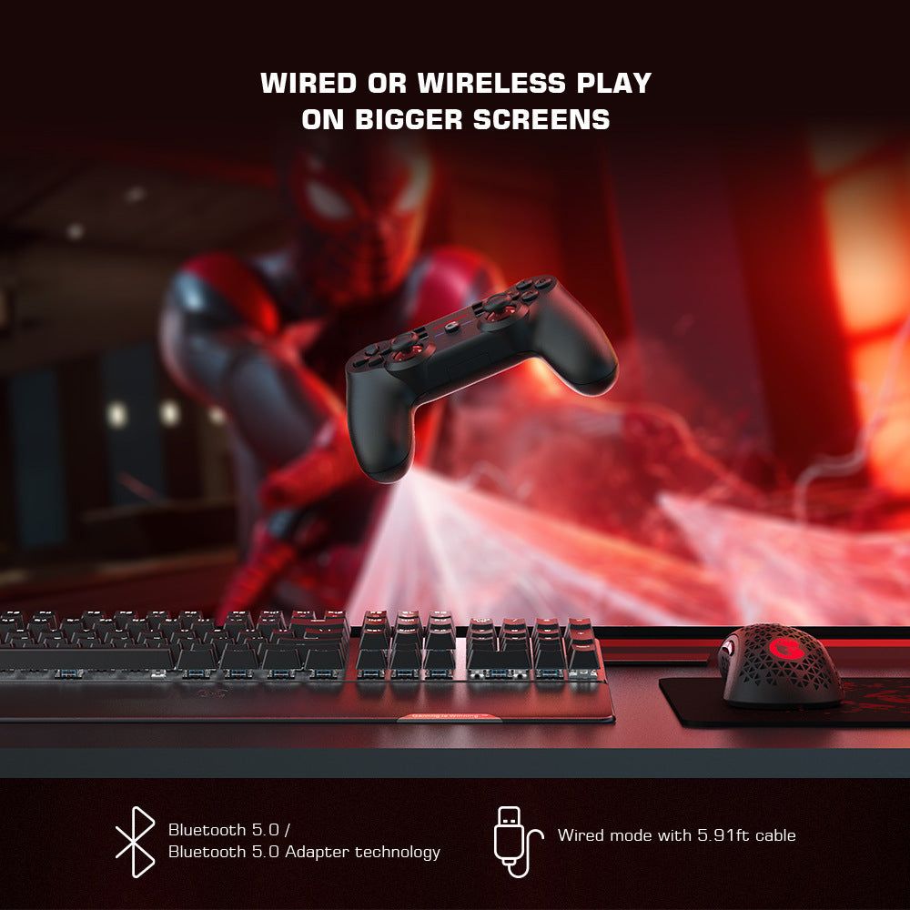 image-Wireless Gamepad Box for PC TV USB, 25 Hours Battery Life, Bluetooth/Wired