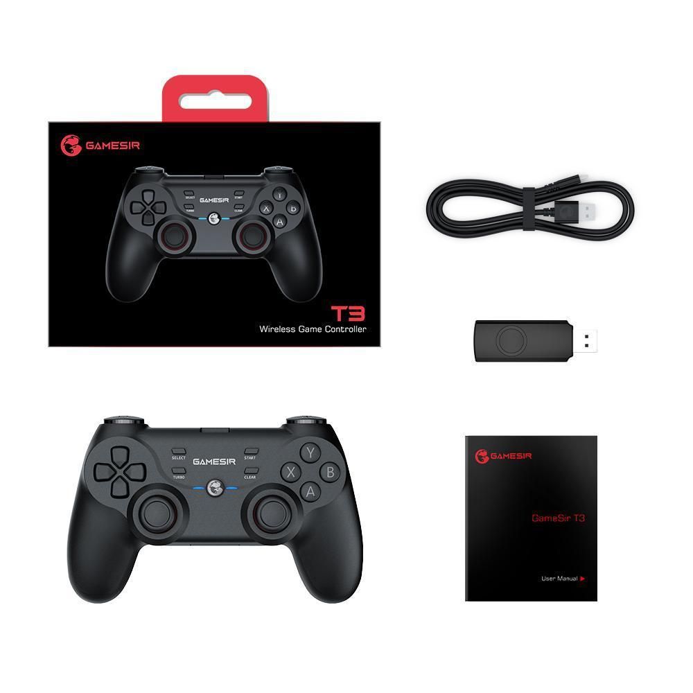 image-Wireless Gamepad Box for PC TV USB, 25 Hours Battery Life, Bluetooth/Wired