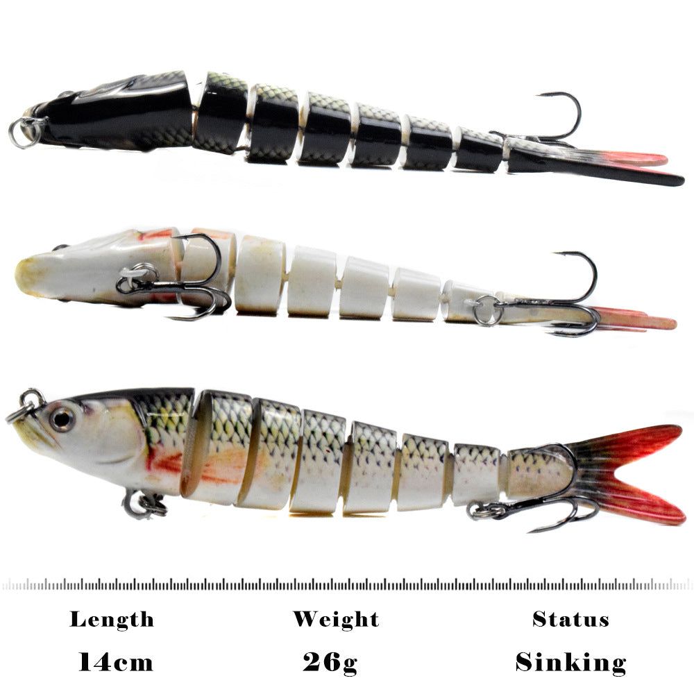 image-CCLURERS 140MM 8-Section Loach Lure - CC55