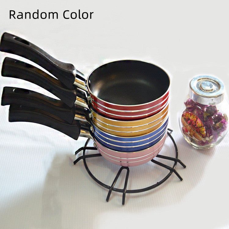 image-Thick Non-stick Aluminum Frying Pan Set - 12cm/14cm/16cm/18cm