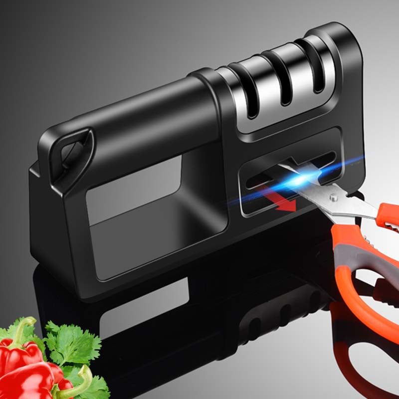 image-Four-in-one Ceramic Knife Sharpener with LOGO Printing