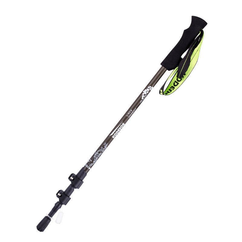 image-Carbon Fiber Telescopic Trekking Pole - 3 Sections, 63-135cm