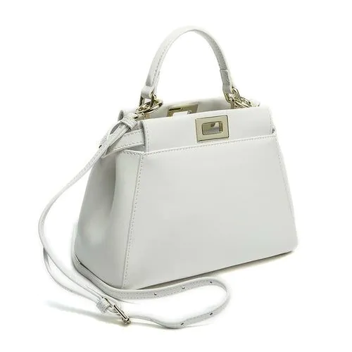 image-Women's Cowhide Leather Messenger Crossbody Bag