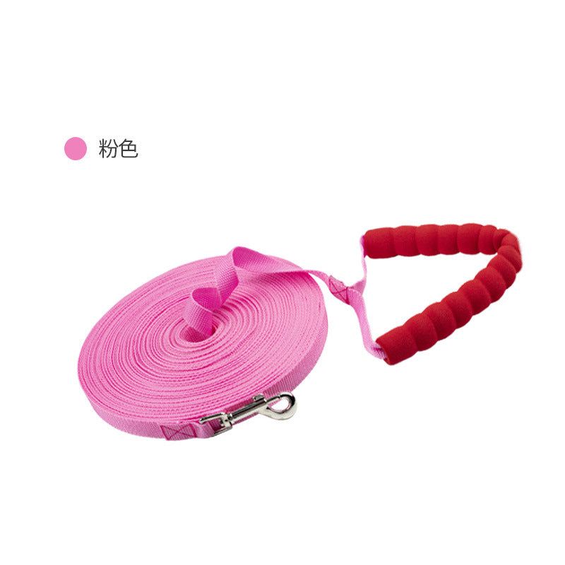 image-Foam Handle Pet Leash - Pink 50m