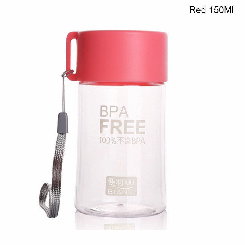 image-Mini Plastic Water Cup - 180ml/150ml Portable Leak Proof