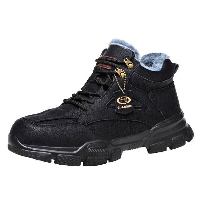 image-Guanghe Steel Toe Work Shoes - Breathable Anti-Smashing