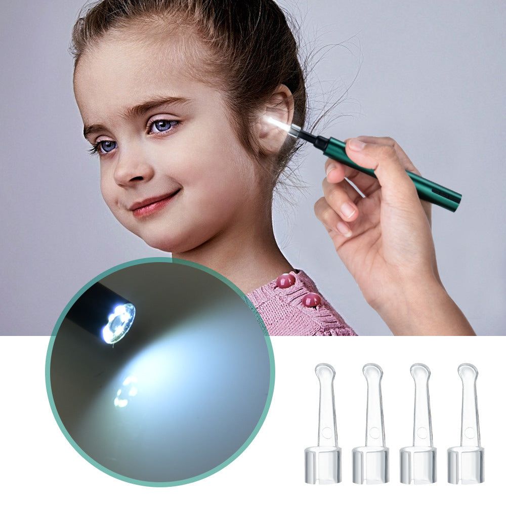 image-Wireless WiFi Ear Endoscope with LED Light
