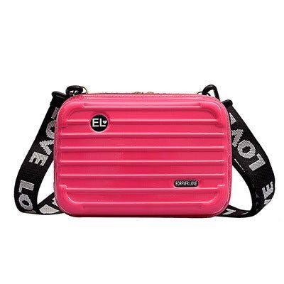 image-Mini Suitcase Box Bag - Small Square Shoulder Messenger 