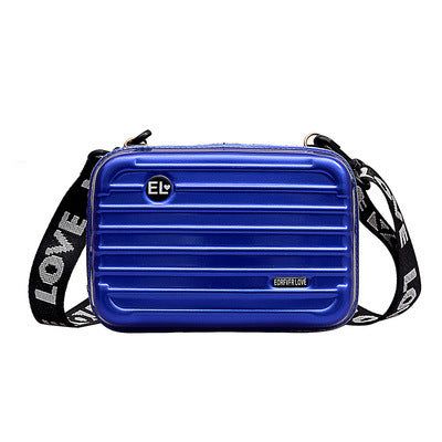 image-Mini Suitcase Box Bag - Small Square Shoulder Messenger 