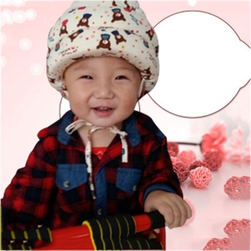 image-Baby Anti Collision Hat - Soft, Adjustable, Lightweight, 6M-5Y