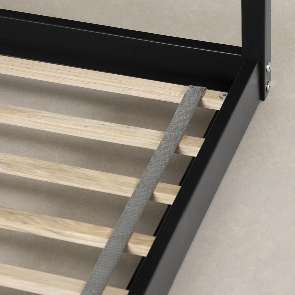 image-Ohana House Bed Frame - Black Scandinavian Wood