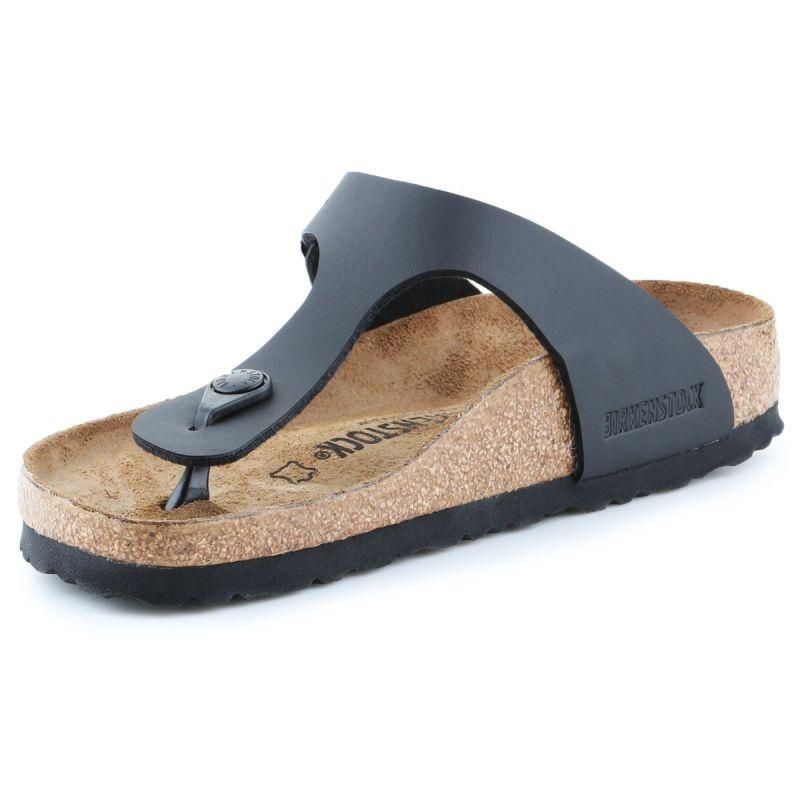 image-Birkenstock Gizeh Women's Flip-Flops - Black Birko-Flor