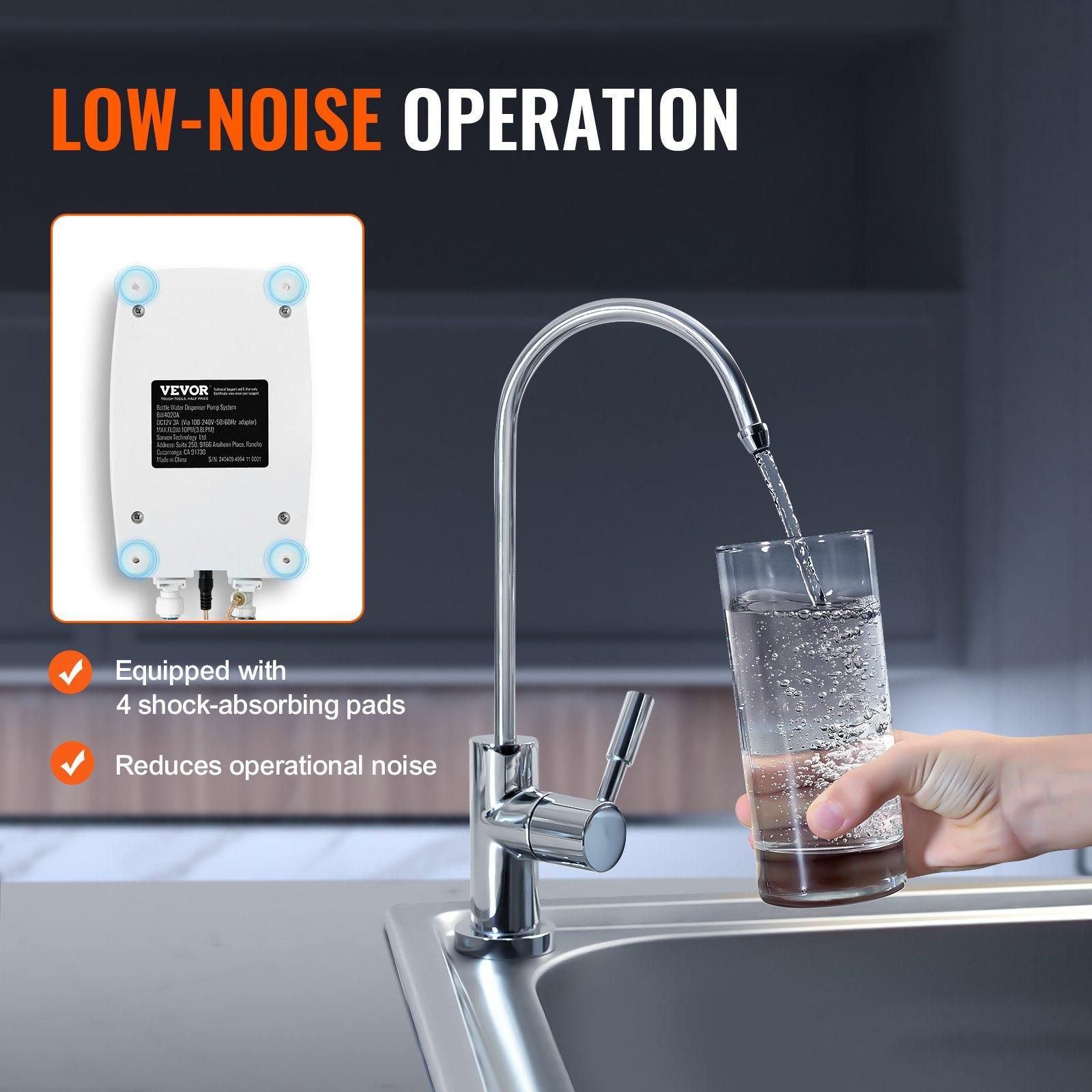image-VEVOR Bottled Water Dispenser Pump - Double Pipe 5 Gallon System