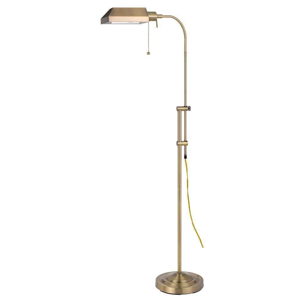image-Cal Lighting 100W Pharmacy Floor Lamp Adjustable Height 42"-57.5" 