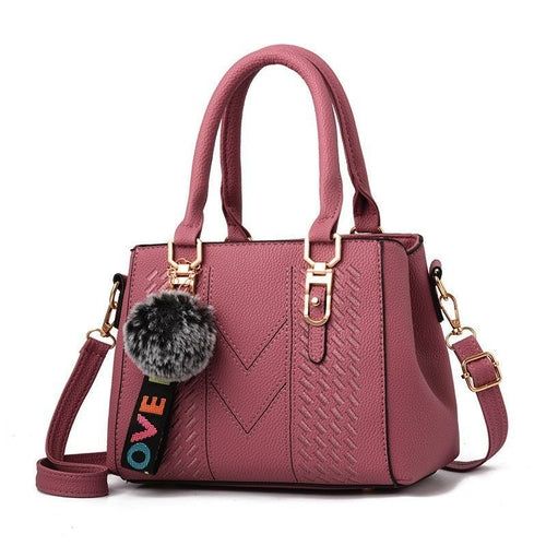 image-Small Square PU Leather Messenger Bag - 24cm Crossbody