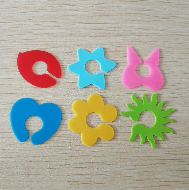 image-Silicone Drink Markers - 6 Colors