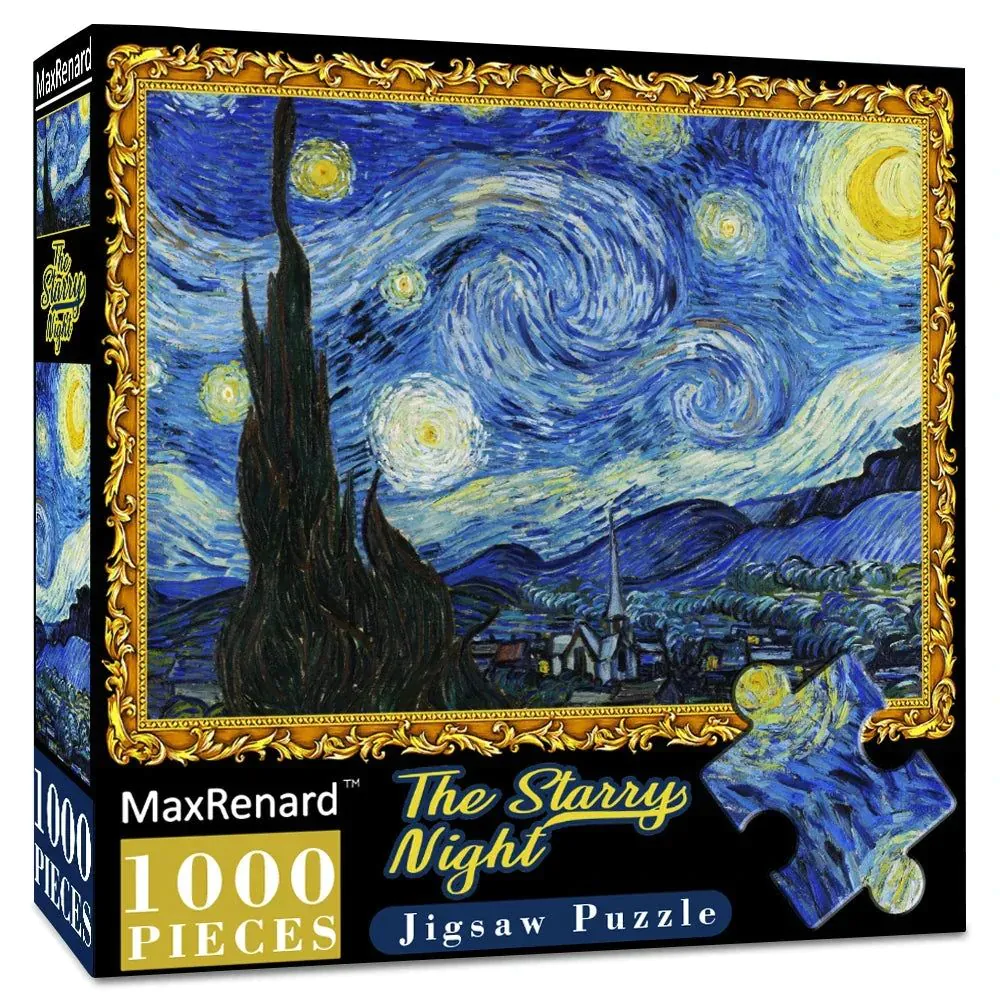 image-MaxRenard Van Gogh Starry Night 1000-Piece Jigsaw Puzzle