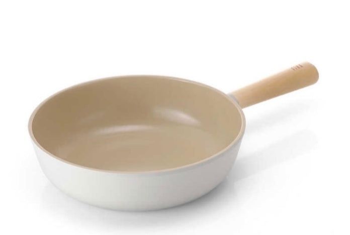 image-Korean Ceramic Non-stick Frying Pan White