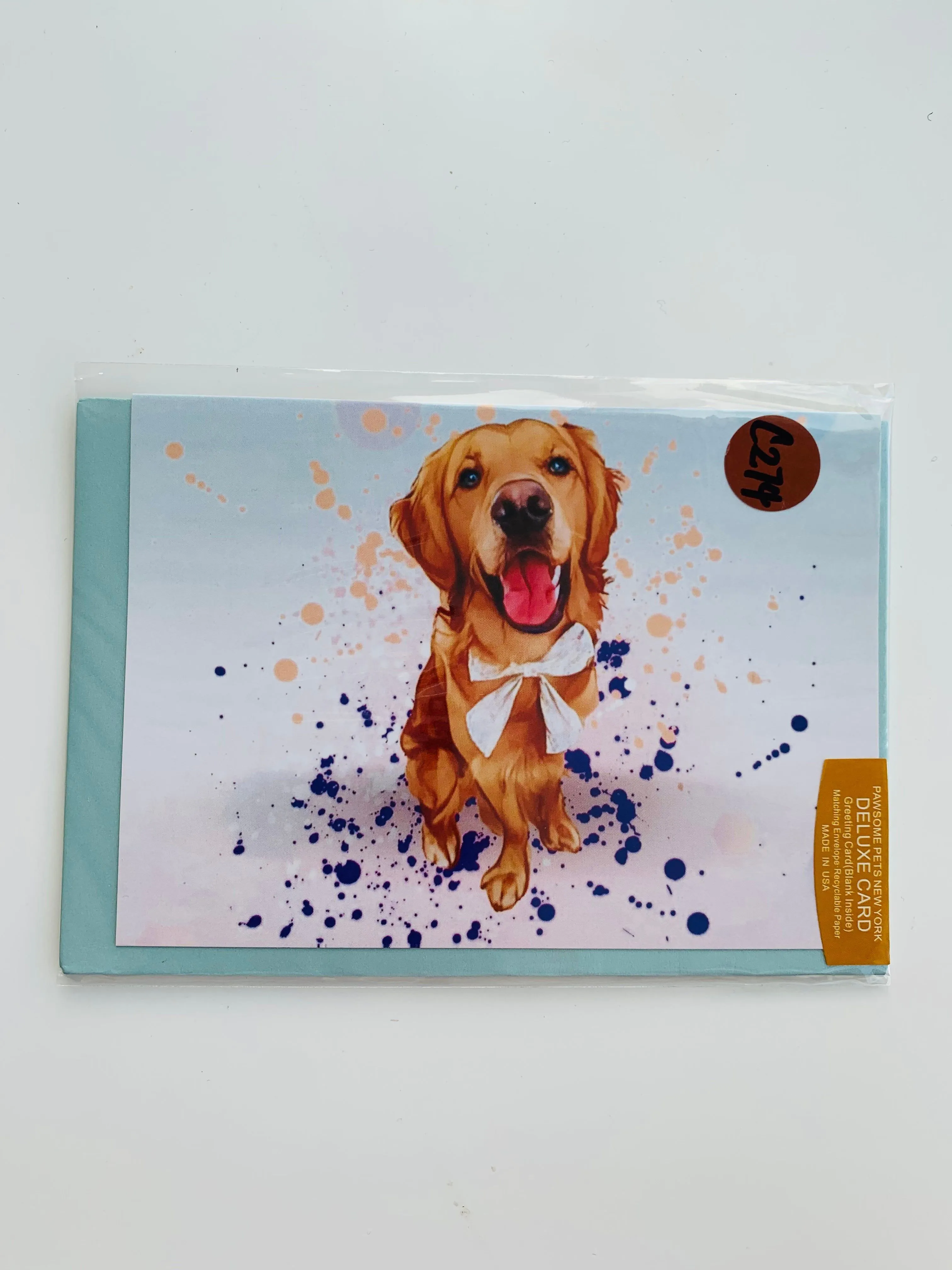 image-Pawsome Team Pets Greeting Card - Hand Painted Blank Inside