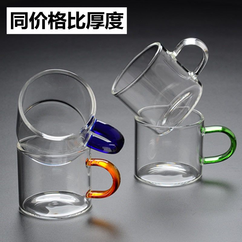 image-Jello Borosilicate Glass Teacup with Handle