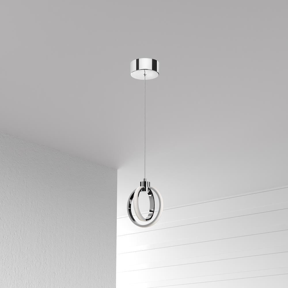 image-Dainolite Parson 14W LED Pendant - Polished Chrome