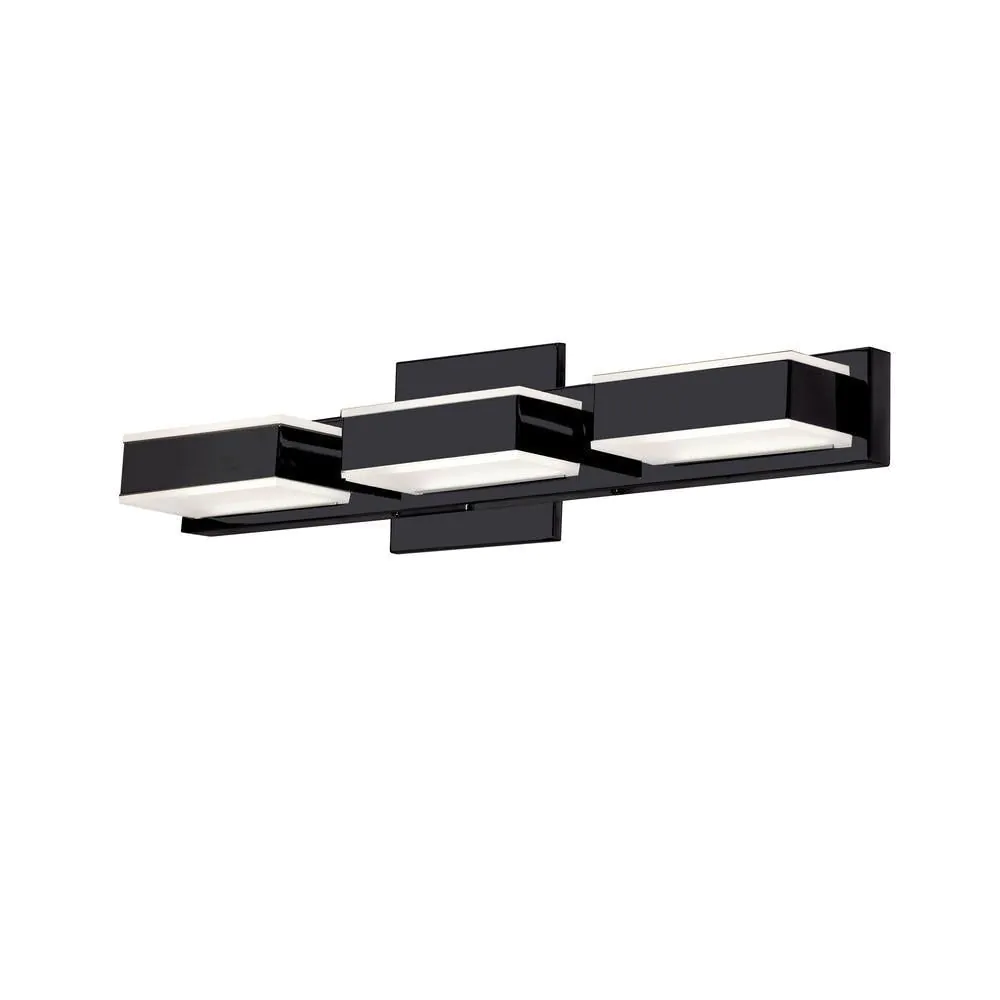 image-Dainolite 15W LED Vanity Light, Matte Black, Dimmable