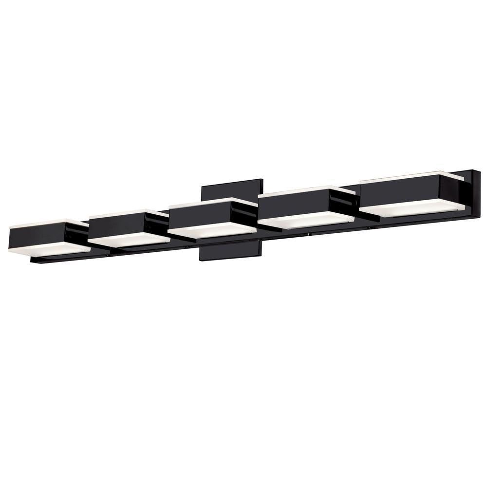 image-Dainolite 25W LED Vanity Light, Matte Black 