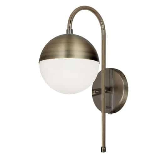 image-Dainolite Dayana Sconce Opal Glass 1 Bulb Dimmable 20.5"L
