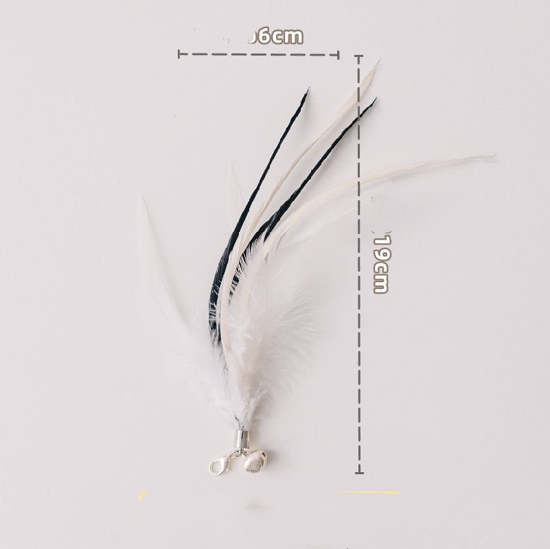 image-Detachable Cat Feather Stick Toy
