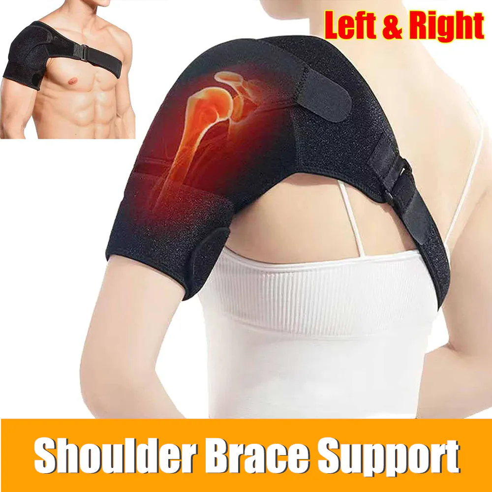 image-Adjustable Shoulder Brace Compression Sleeve - Neoprene Support