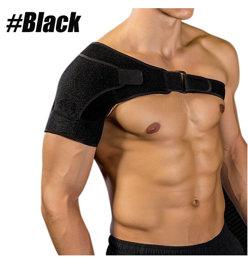 image-Adjustable Shoulder Brace Compression Sleeve - Neoprene Support