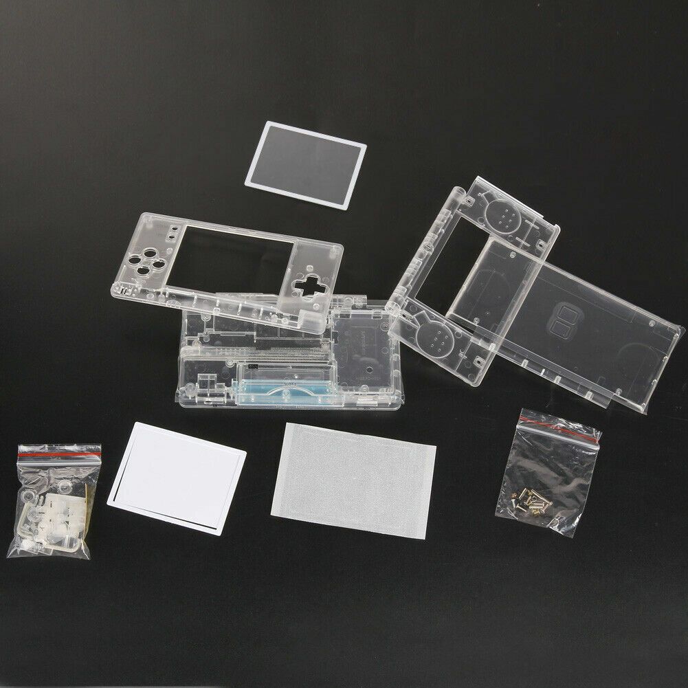 image-Nintendo DS Lite Full Replacement Housing Shell - Clear 