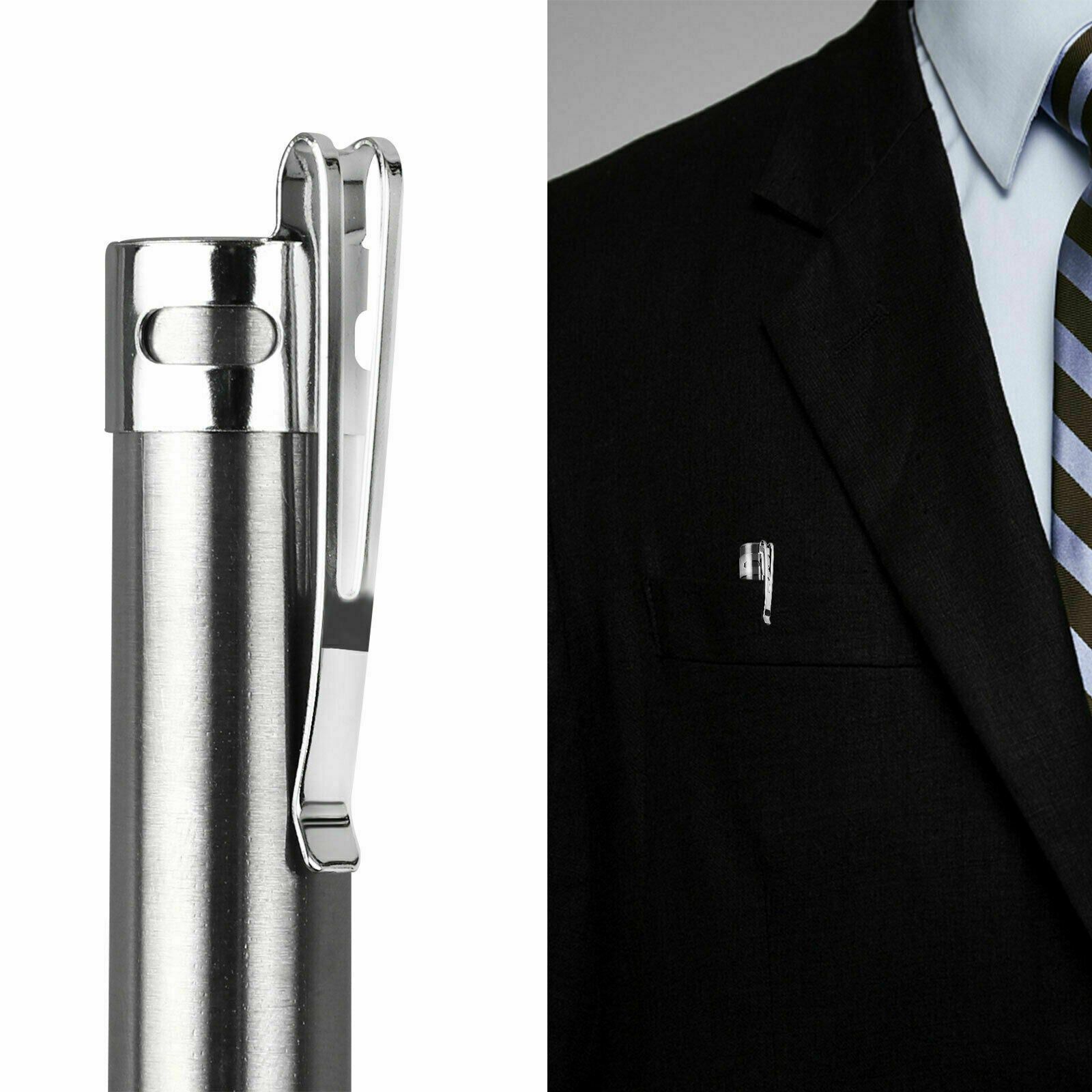 image-5" LED USB Rechargeable Mini Tactical Flashlight Stainless Steel